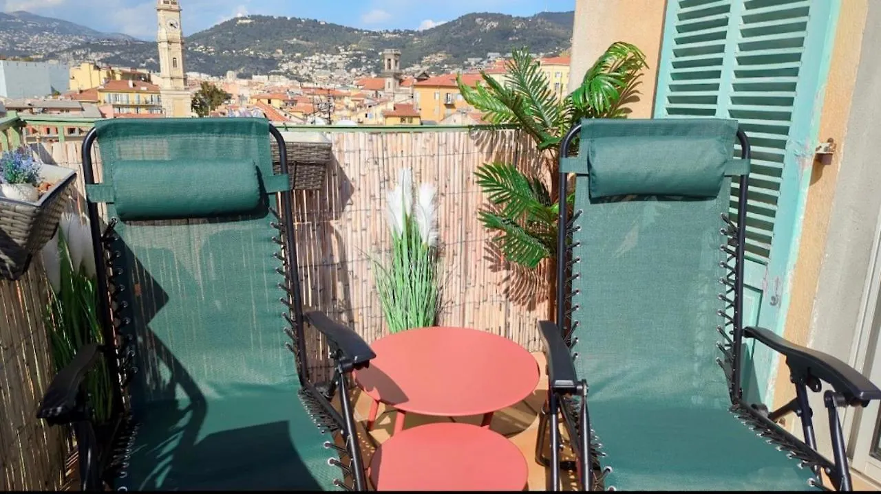 La Croix - F3, Terrasse Vue Panoramique, Vieux-Nice Old Town And Terrace 0*, Nice France