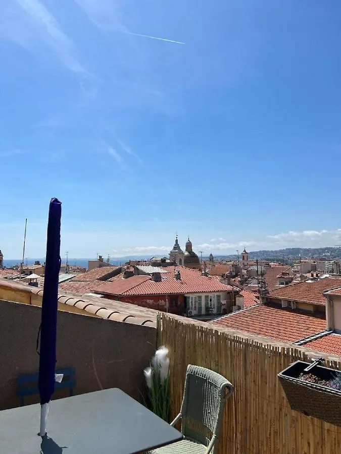 Apartment La Croix - F3, Terrasse Vue Panoramique, Vieux-Nice Old Town And Terrace