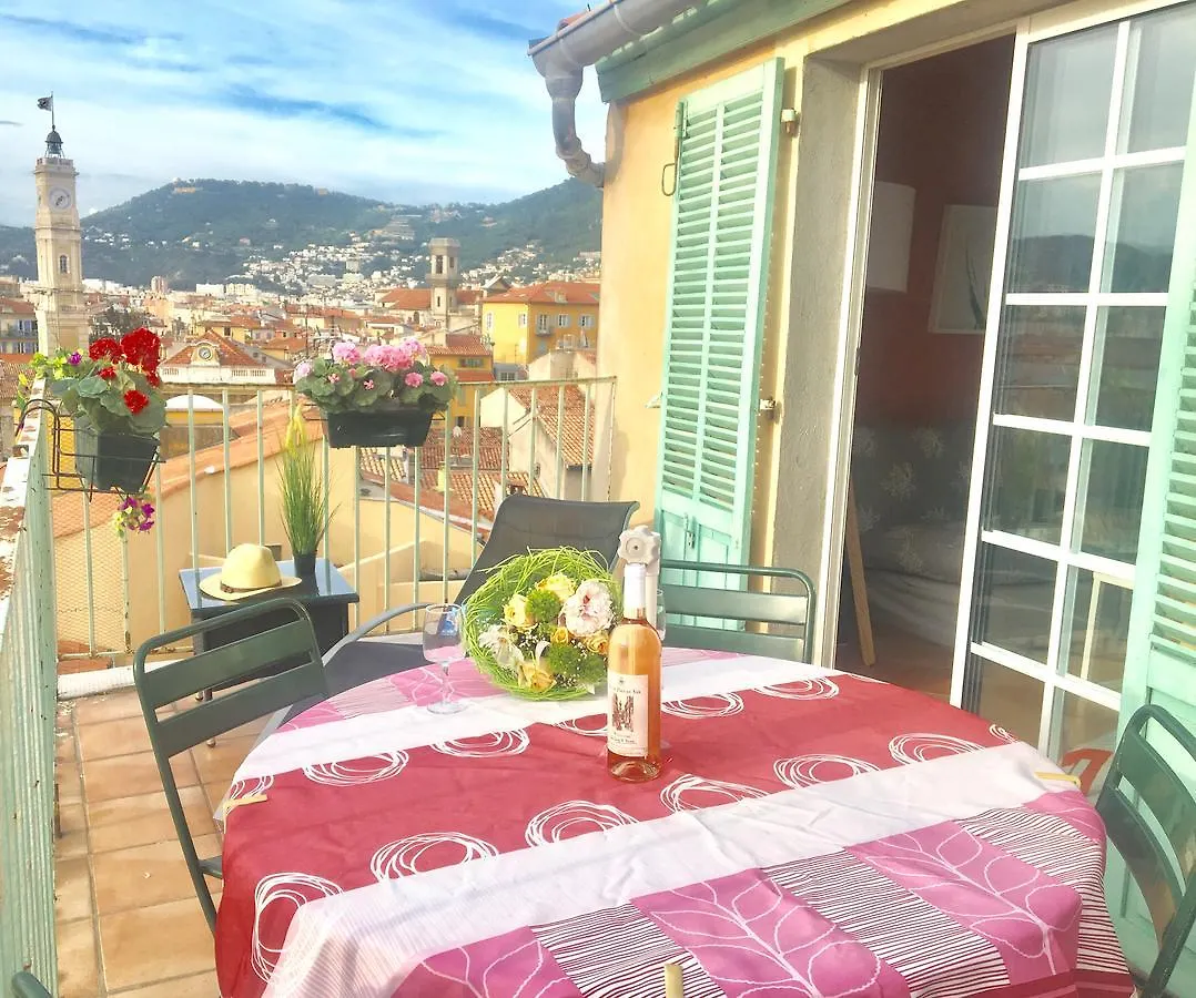 La Croix - F3, Terrasse Vue Panoramique, Vieux-Nice Old Town And Terrace 0*, Nice