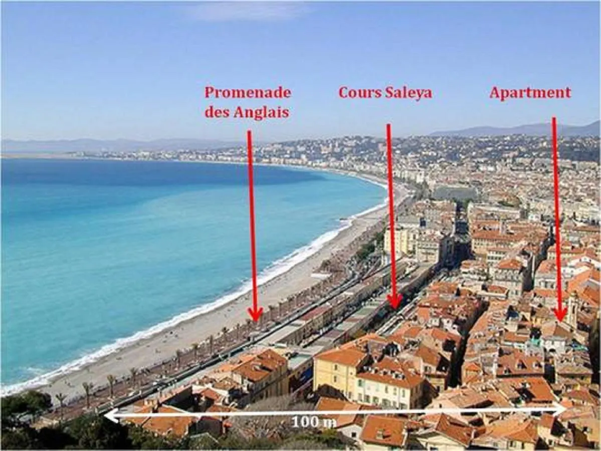 Apartment La Croix - F3, Terrasse Vue Panoramique, Vieux-Nice Old Town And Terrace