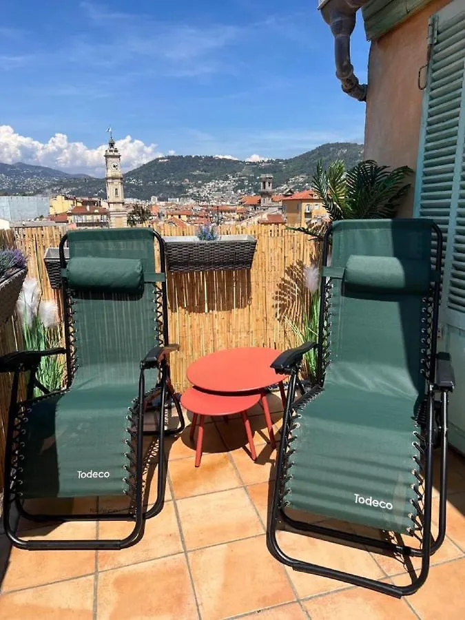 La Croix - F3, Terrasse Vue Panoramique, Vieux-Nice Old Town And Terrace
